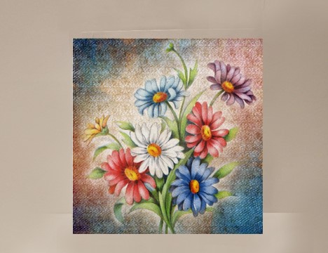 Cheerful Flowers Mini Card  |  Yesterday's Best