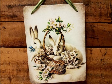 Victorian Easter Bunny Decoration|  Yesterday's Best