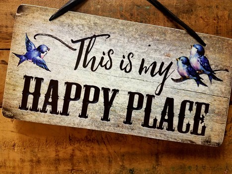 This is My Happy Place quote Sign home décor made in USA |  Yesterday's Best