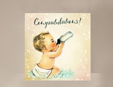 View Congratulations Baby Mini Card