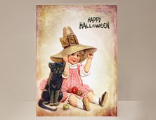 View Halloween Girl Card