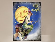 View Halloween Witch Card