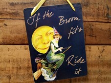 View If the Broom Fits...Ride it Halloween Sign