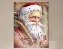 View Vintage Santa Greeting Card