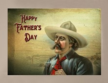 View Western Cowboy Happy Father's Day Card