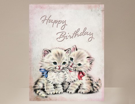Kittens Birthday Card | Yesterday's Best