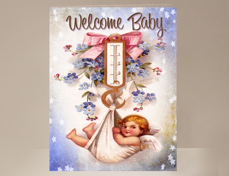 Newborn Baby - Congratulations New Baby Card baby boy or baby girl |  Yesterday's Best