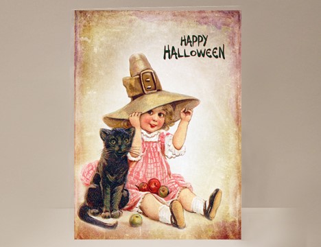 Halloween Girl Card  |  Yesterday's Best