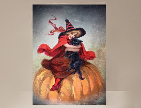 Witch Halloween Card  |  Yesterday's Best