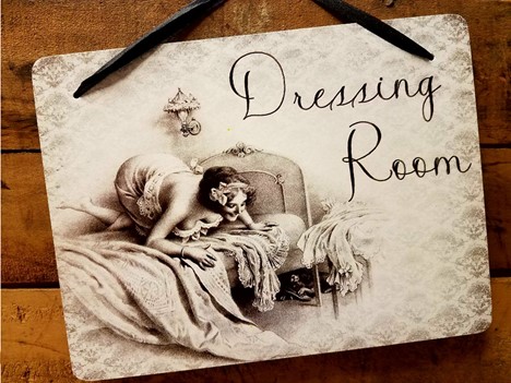 Dressing Room Sign French Lady Hanging plaque Home décor |  Yesterday's Best