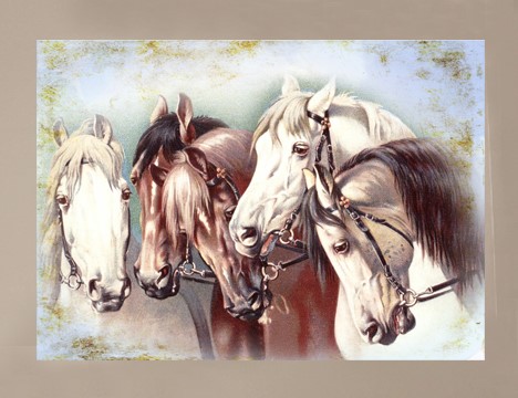 Horses vintage image greeting card horse |  Yesterday's Best
