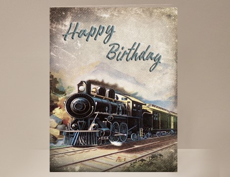 Train Birthday Card  |  Yesterday's Best