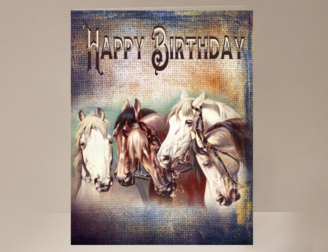 Horse Birthday Card  |  Yesterday's Best