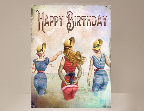 Beach Ladies Birthday Card  |  Yesterday's Best