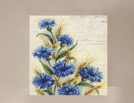 Blue Flowers Mini Card |  Yesterday's Best