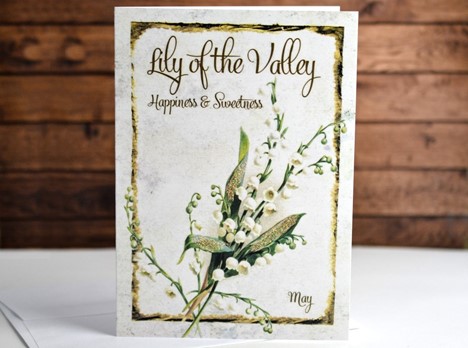 Flower of the month Card Lily of the Valley May |  Yesterday's Best
