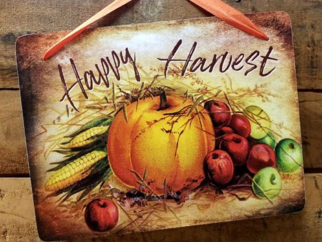 Harvest Decoration plaque |  Yesterday's Best