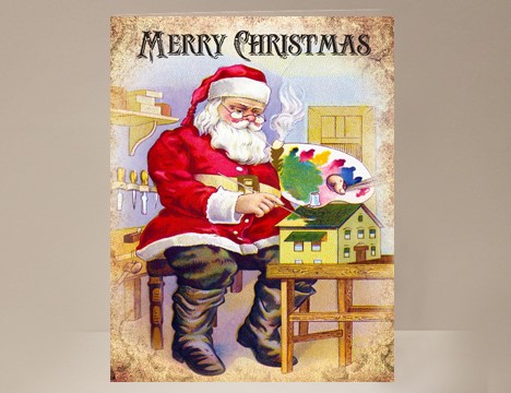 Santa's Workshop Card  |  Yesterday's Best