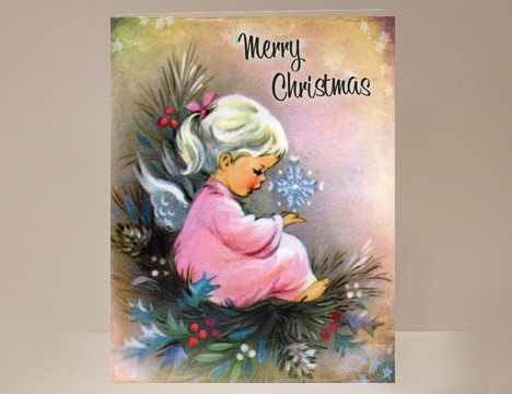 Little Christmas Angel Card |  Yesterday's Best