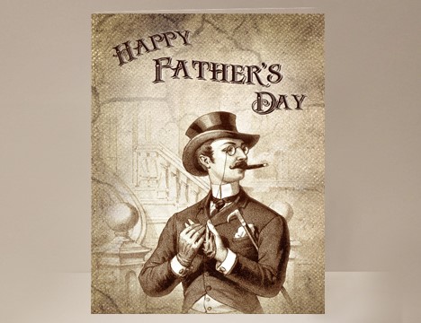 English Gent Father's Day card for him  |  Yesterday's Best