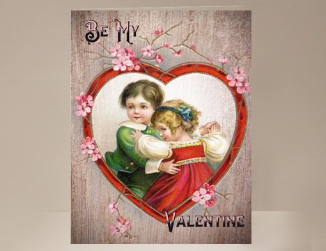 vintage Valentine Card Boy and Girl Valentine  |  Yesterday's Best