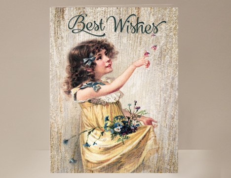 Best Wishes card blank inside |  Yesterday's Best