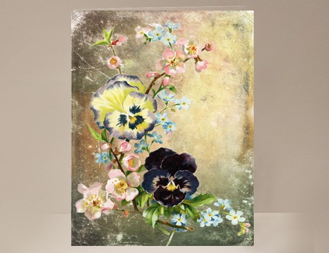 Pansy Greeting Card |  Yesterday's Best