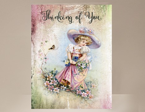 Thinking of You Card blank inside |  Yesterday's Best