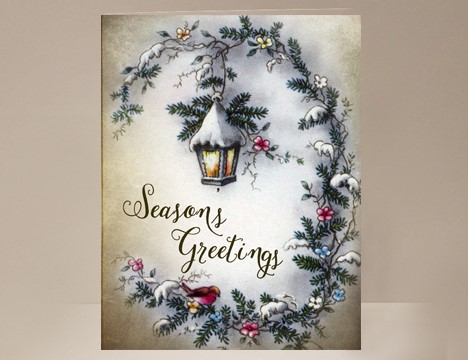 Seasons Greetings wholesale Christmas card |  Yesterday's Best