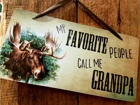 My Favorite People Call me Grandpa Wood Sign  |  Yesterday's Best