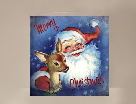 Retro Santa Mini Card|  Yesterday's Best
