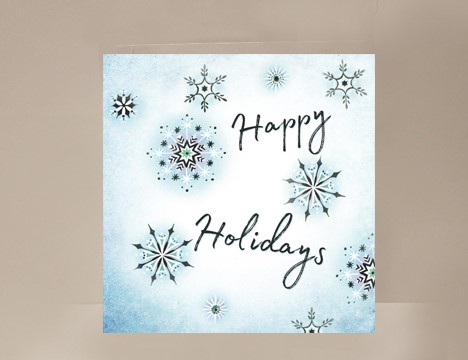 Happy Holidays Mini Snowflake Card|  Yesterday's Best