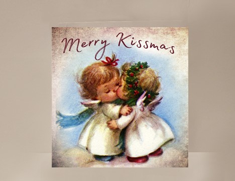 Merry Kissmas Mini Card|  Yesterday's Best