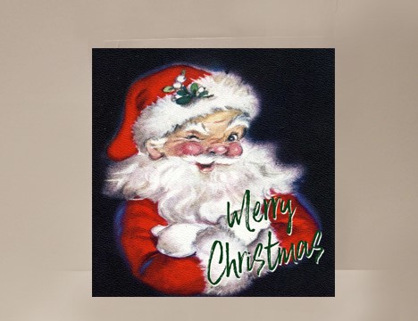 Santa Mini Christmas Mini Card|  Yesterday's Best