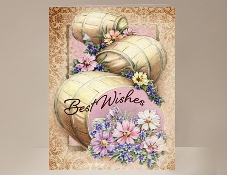 Best Wishes card blank inside |  Yesterday's Best