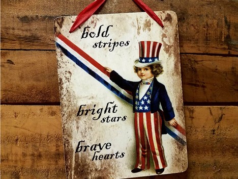 Bold Stripes Patriotic decoration made in USA|  Yesterday's Best