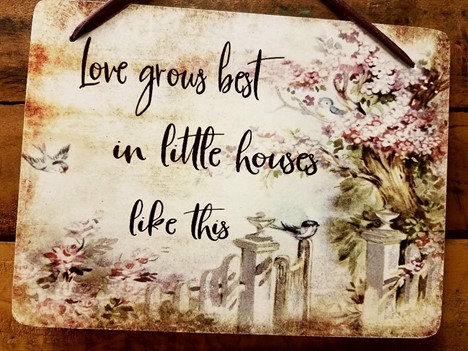 Love Grows Best quote sign home décor made in USA |  Yesterday's Best