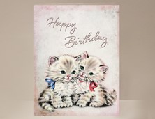 View Kitten Birthday Card