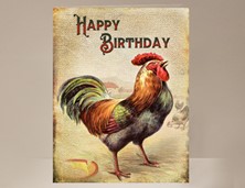 View Rooster Birthday Card