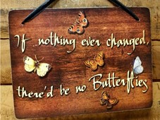 View Butterflies Decoration Sign