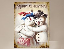 View Snowman Merry Christmas card