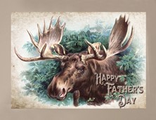 View Moose Father's Day Card