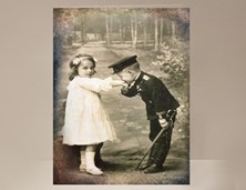 View Young Love Vintage Valentine Card