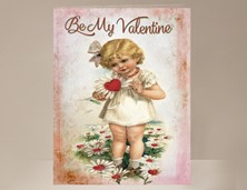 View Be my Valentine Card for Girl