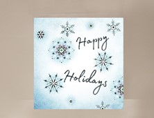 View Happy Holidays Mini Snowflake Card