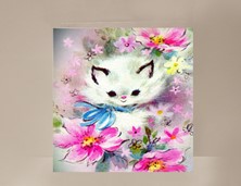 View Retro Cat Mini Card