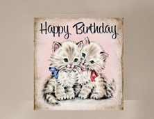View Happy Birthday Cat Mini Card