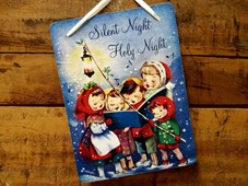 View Silent Night Holy Night Christmas Sign