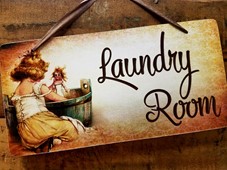 View Laundry Room Sign
