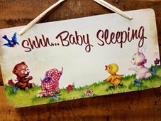 View Shhh Baby Sleeping Sign